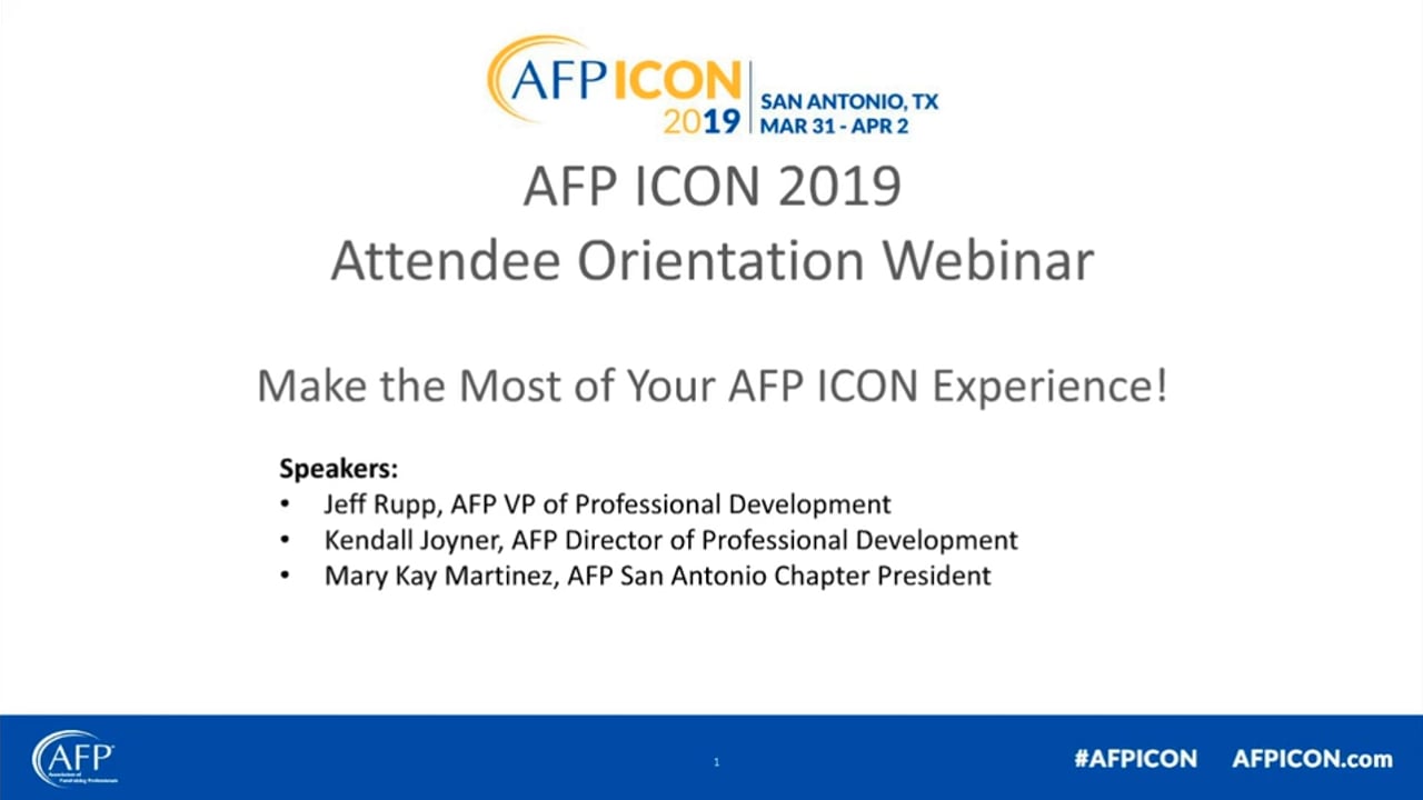 1280x720 Afp Icon Attendee Orientation On Vimeo