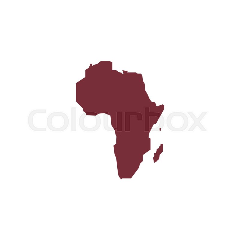 800x800 Africa Icon Vector Flat Simple Color Stock Vector Colourbox