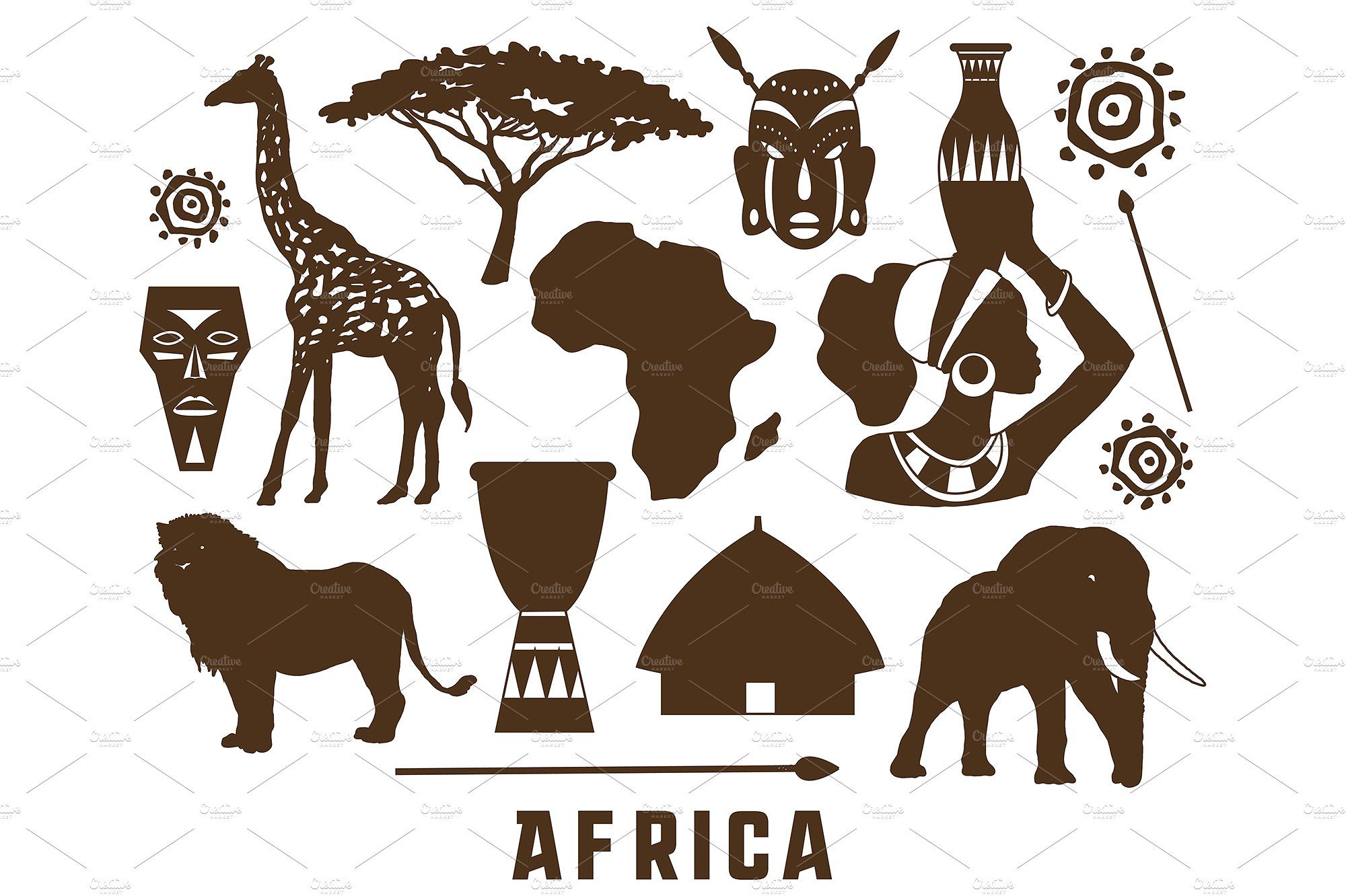 Africa Icon at Vectorified.com | Collection of Africa Icon free for ...