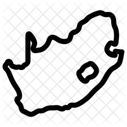 256x256 South Africa Icon Of Line Style