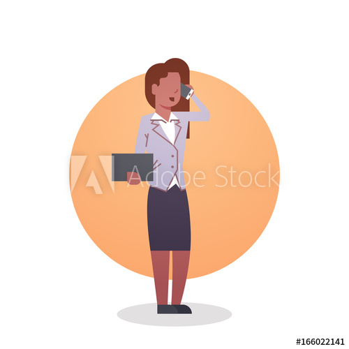 500x500 African American Business Woman Icon Lady Secretary Occupation