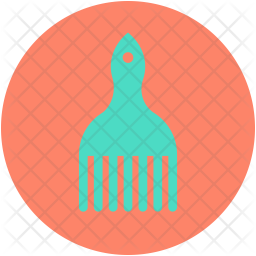 256x256 Afro Icon Of Flat Style