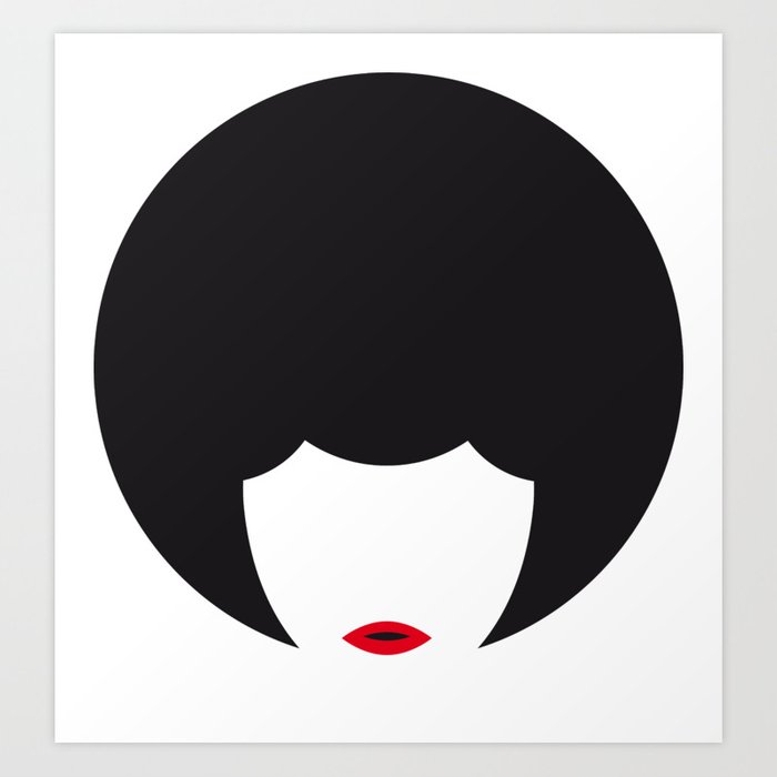 700x700 Afro Woman Icon Art Print