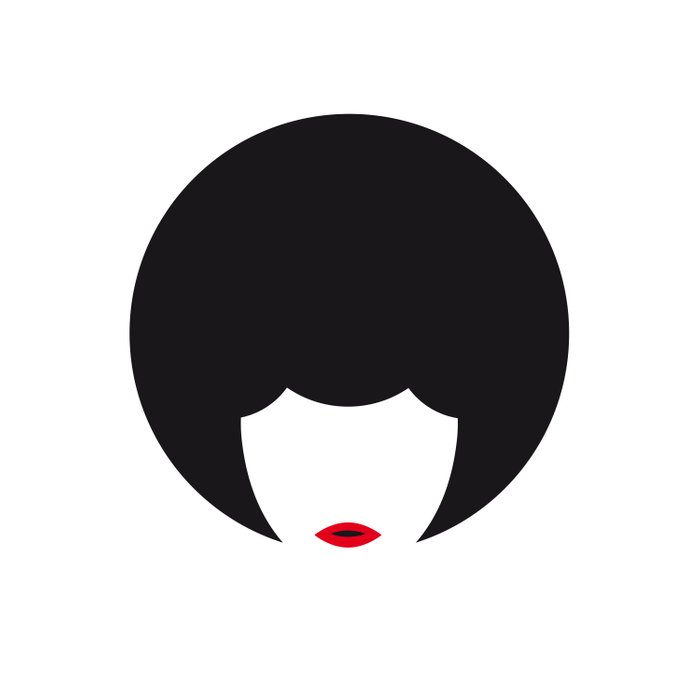 700x700 Afro Woman Icon Duvet Cover