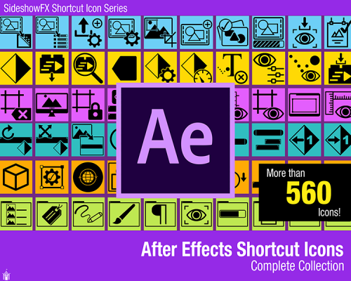 500x400 After Effects Shortcut Icons