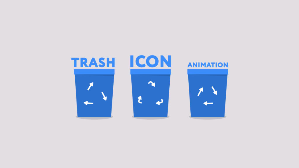 1024x576 Trash Icon Animation After Effects
