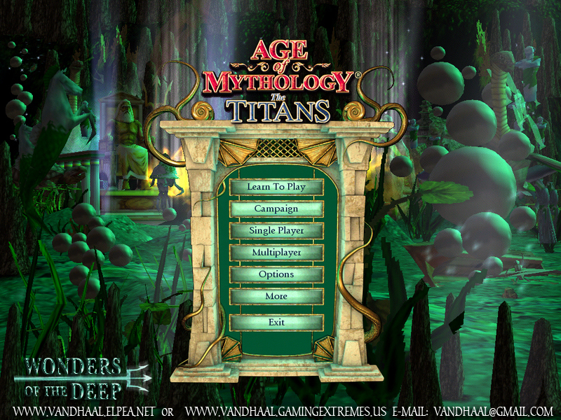 800x600 Age Of Mythology Wonders Of The Deep Custom Menu Background