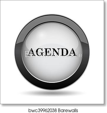 362x382 Agenda Icon, Art Print Barewalls Posters Prints