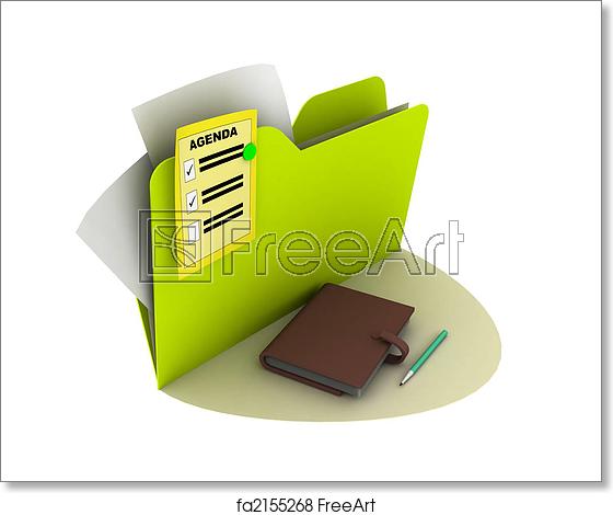 560x470 Free Art Print Of Agenda Icon Agenda Icon With Writing Pad