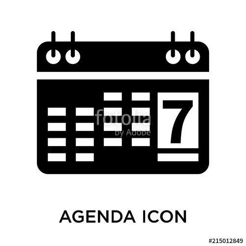 500x500 Agenda Icon Isolated On White Background Modern And Editable