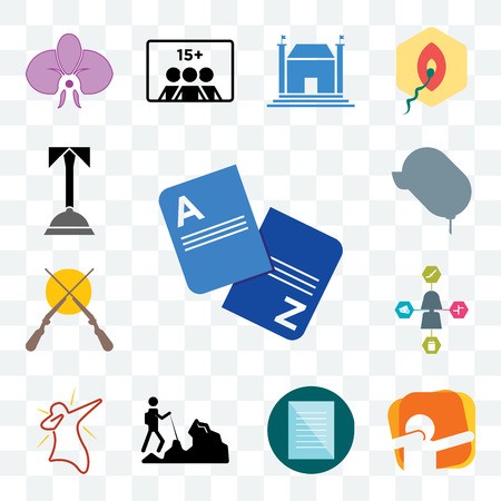 450x450 Set Of Transparent Editable Icons Such As Vocabulary, Dab