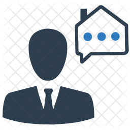 256x256 Real Estate Agent Icon Of Flat Style