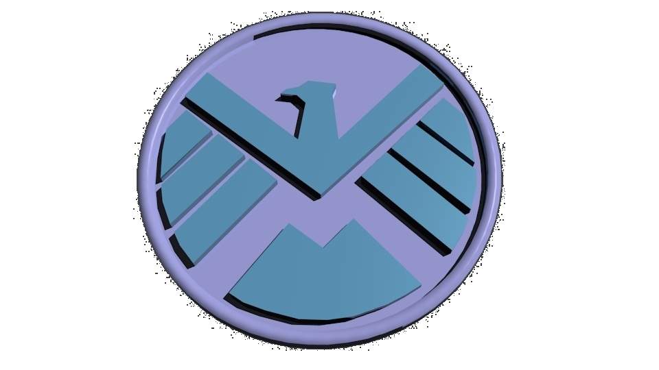 Agents Of Shield Logo Parts Print Ready Model 960x540 Agents Of Shield Logo Parts Print Ready Model