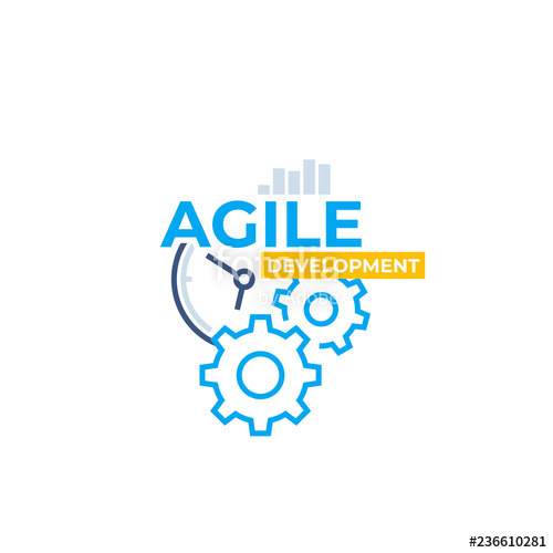 500x500 Agile Software Development, Vector Icon Stock Image And Royalty