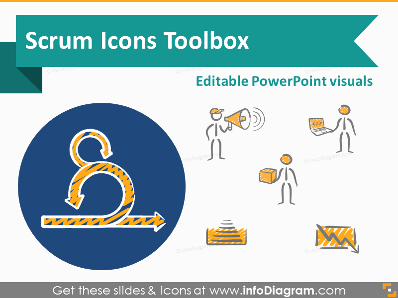 800x600 Professional Scrum Icon Toolbox Including Slides