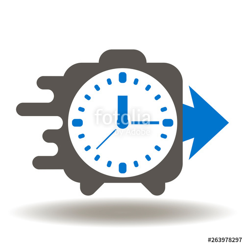 500x500 Agile Logo Alarm Clock Move Speed Arrow Icon Vector Agility Time