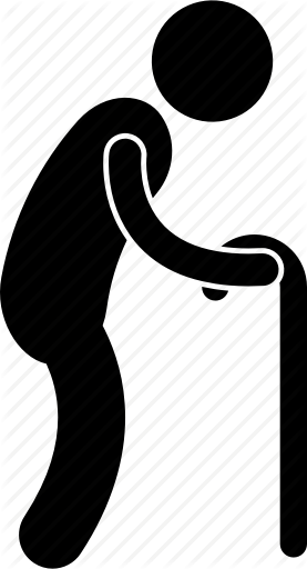 277x512 Age, Elderly, Man, Old, Person, Senior, Stick Icon