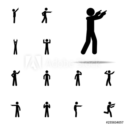 500x500 Man, Agree Icon Man Pointing Finger Icons Universal Set For Web