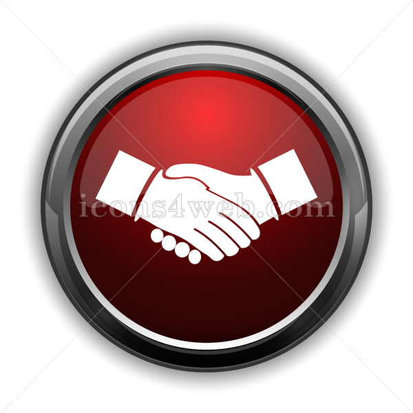 600x600 Agreement Icon Red Glossy Web Icon With Shaddow