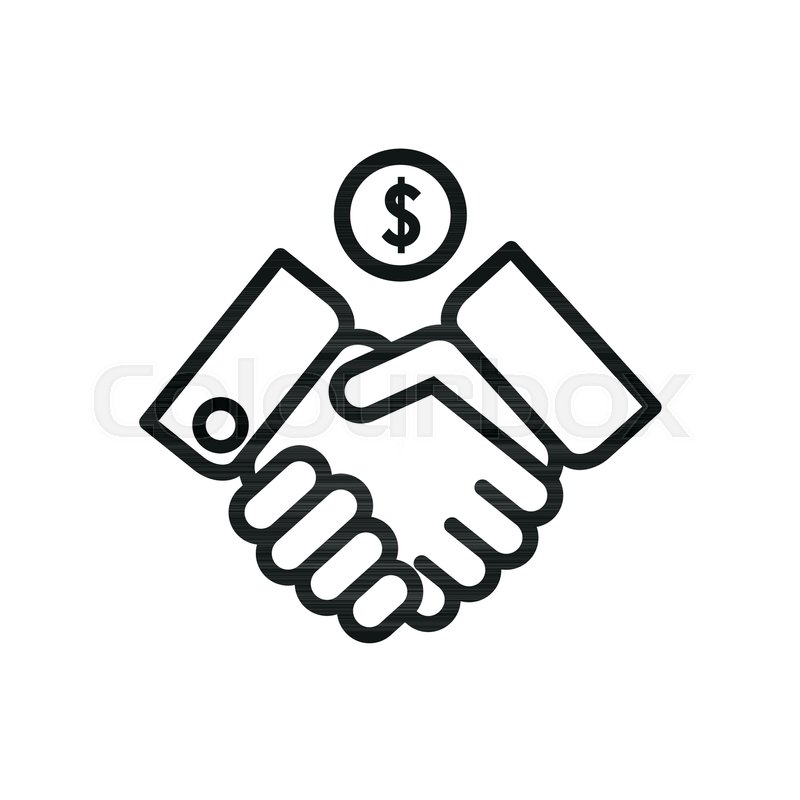 800x800 Business Agreement Icon Linear Vector Stock Vector Colourbox
