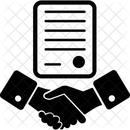 256x256 Deal Agreement Icon Of Glyph Style