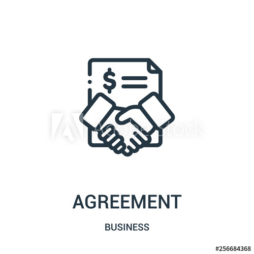 500x500 Agreement Icon Vector From Business Collection Thin Line