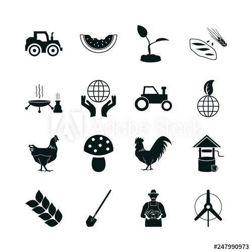 500x500 Agriculture Icon Set Mushroom Icon Simple And Farmer