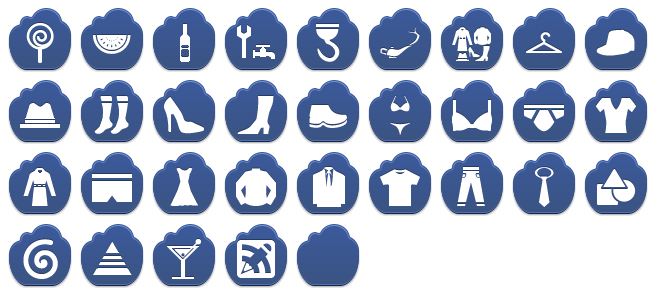 656x288 Free Dark Blue Cloud Icons
