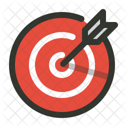 256x256 Aim Icon Of Colored Outline Style