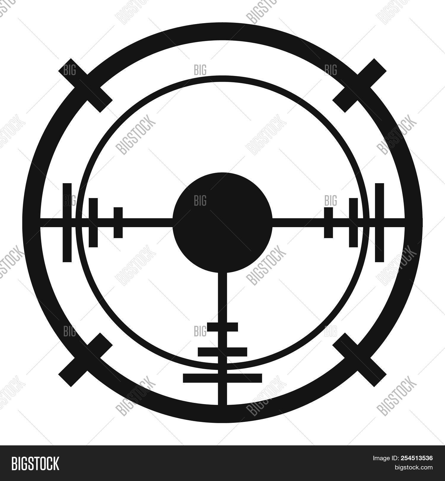 1500x1620 Sniper Elite Aim Icon Simple Illustration Of Sniper Image