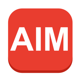 256x256 Aim Icon Download Squareplex Icons Iconspedia