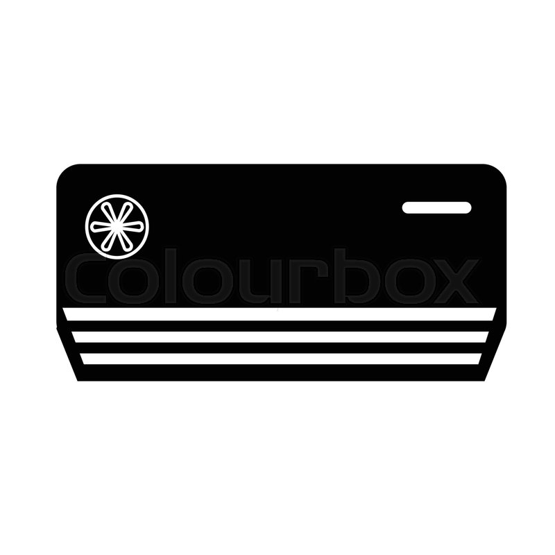800x800 Air Conditioner Icon Illustration Stock Vector Colourbox