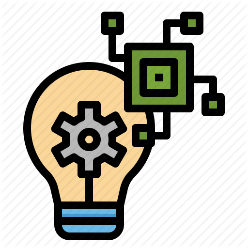 512x512 Chip, Gear, Idea, Innovation, Process Icon