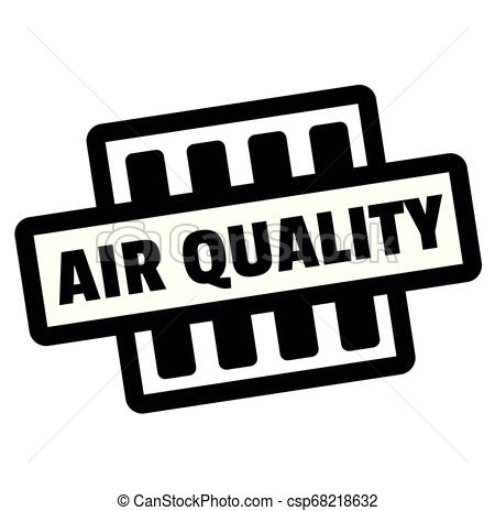 450x464 Air Quality Stamp On White Stamps And Advertisement Labels Series