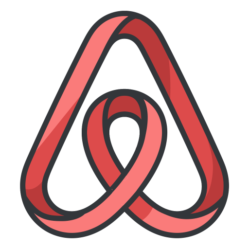 512x512 Airbnb Logo Icon Of Colored Outline Style