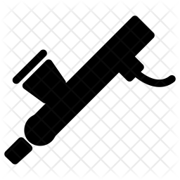 256x256 Airbrush Icon Of Glyph Style