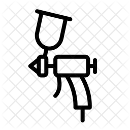 256x256 Airbrush Icon Of Line Style