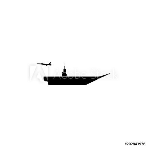 500x500 Aircraft Carrier Illustration Element Of Army Icon For Mobile