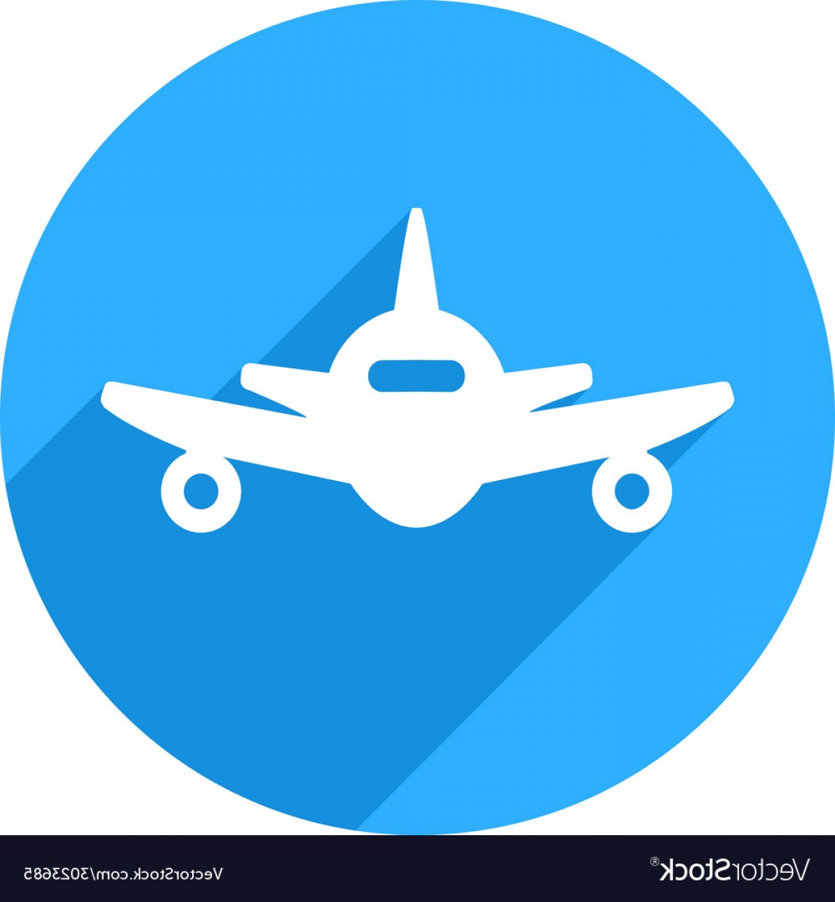 1200x1296 Flat Long Shadow Air Plane Icon Vector Savoyuptown