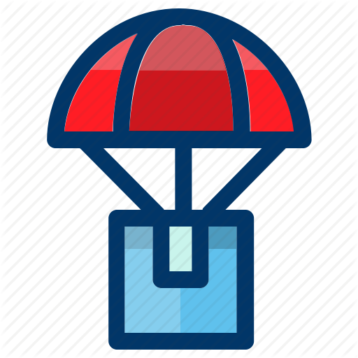 512x512 Airdrop, Delivery, Drop, Package, Shipping Icon