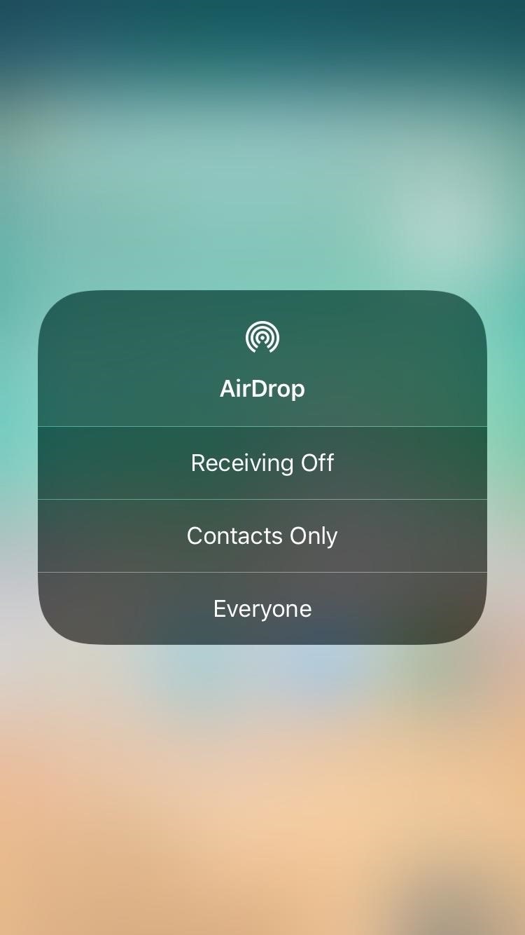 750x1334 How To Access Your Airdrop Settings In Ios New Control Center