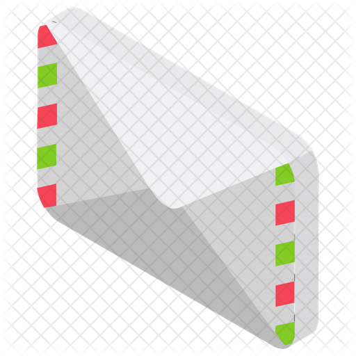 512x512 Airmail Icon Of Isometric Style