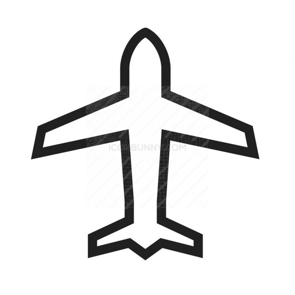 600x600 Airplane Mode Line Icon