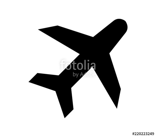 500x438 Airplane Icon Stock Image And Royalty Free Vector