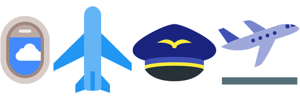 600x200 Airplane Icon