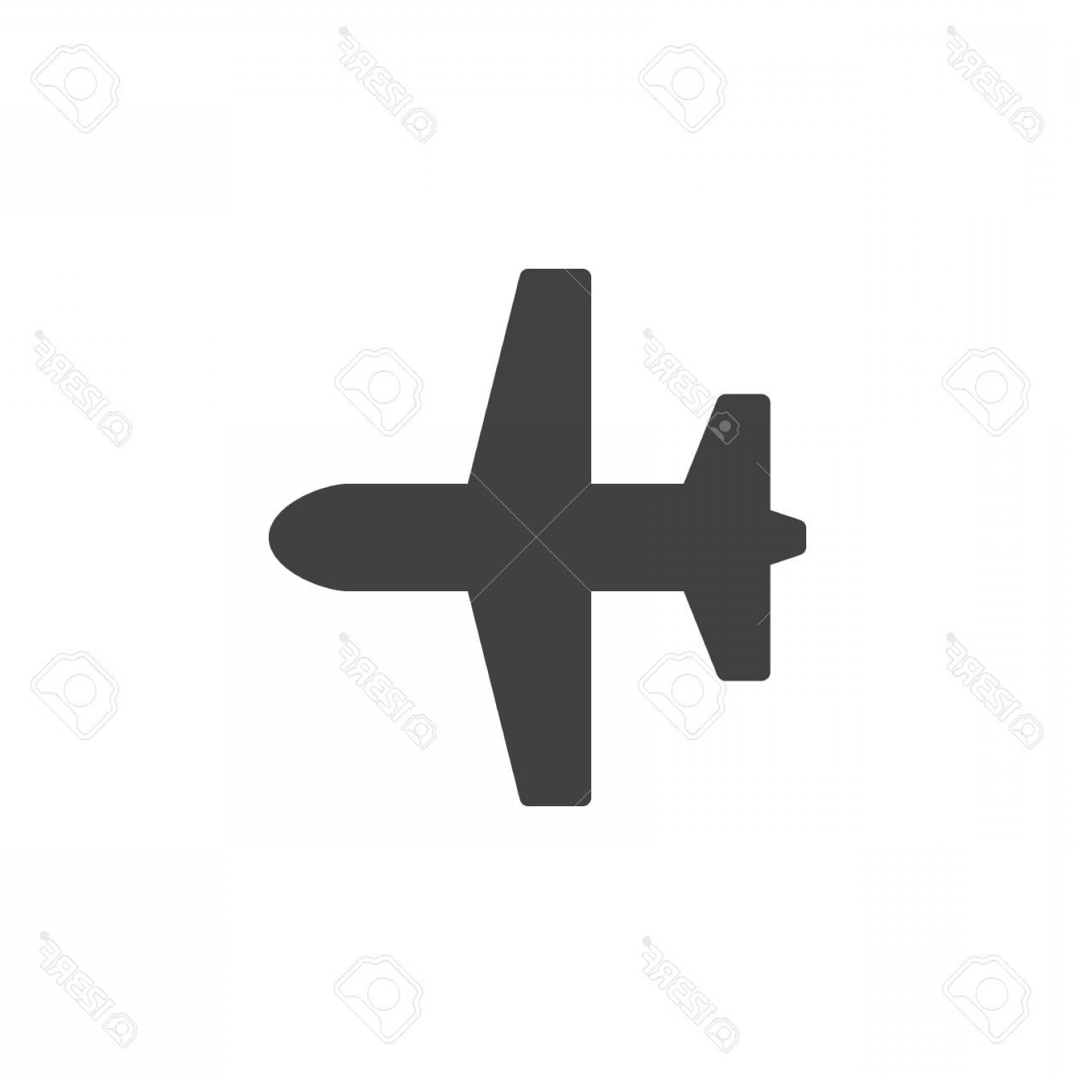 1560x1560 Airplane Icon Vector Catchsplace