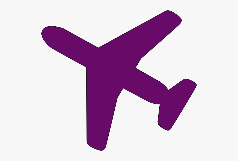 920x623 Purple Airplane Clip Art