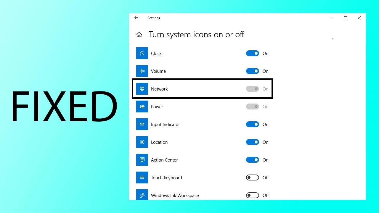 1280x720 Network Icon Greyed Out Windows Fixed
