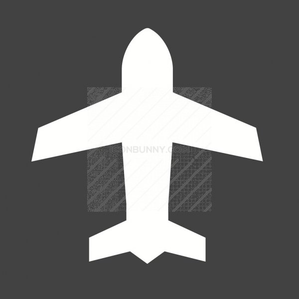 600x600 Airplane Mode Glyph Inverted Icon