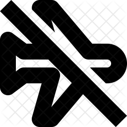 256x256 Off Airplane Mode Icon Of Line Style